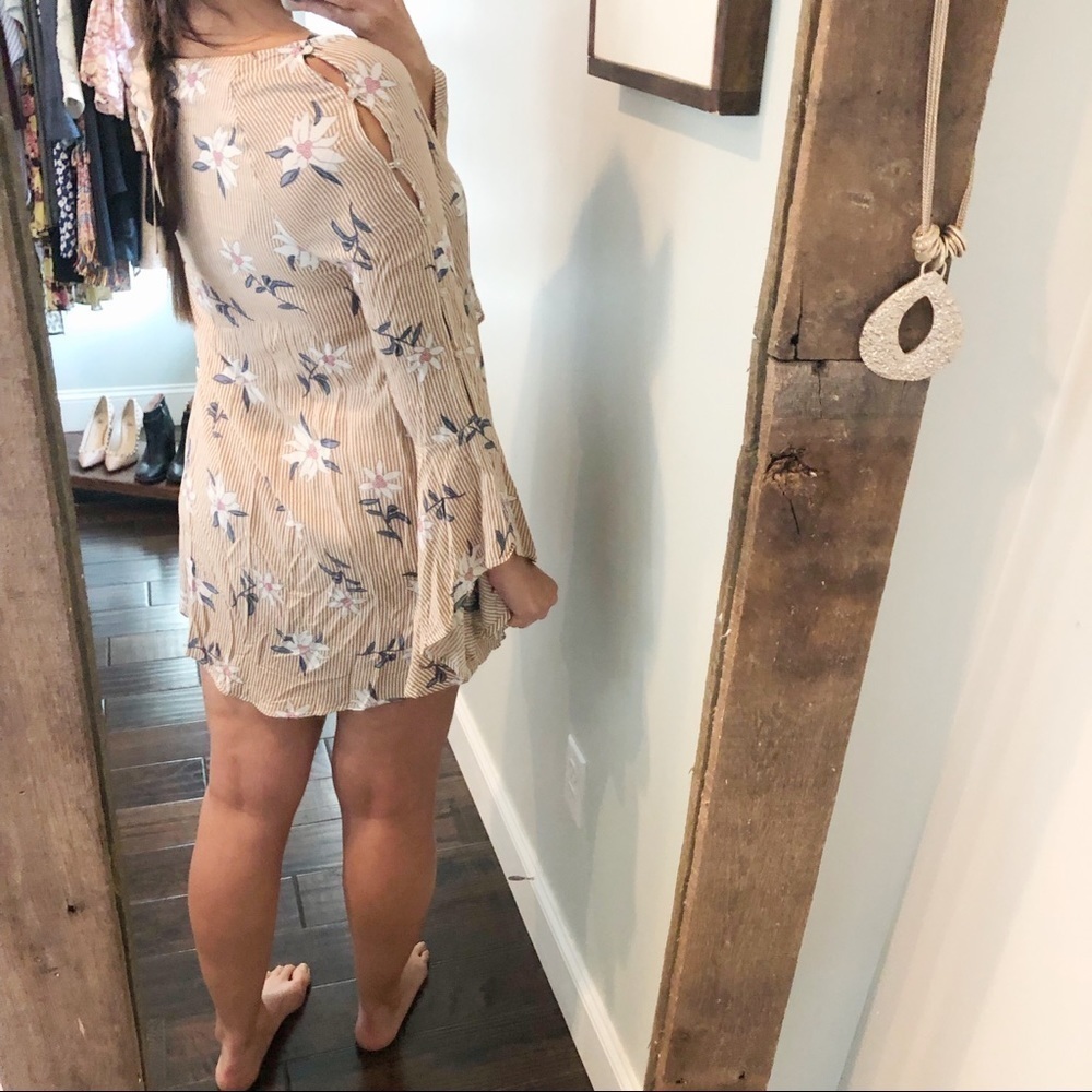 Listicle Striped Floral Dress — image 5 of 8